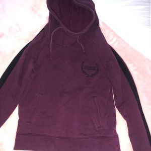 pink hoodie